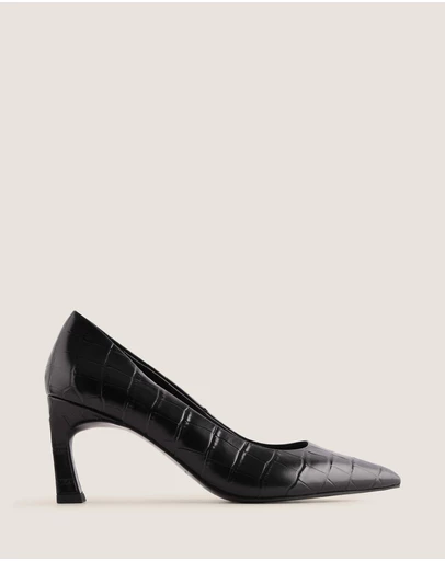 Shelly Shen - Brady High Heel Pumps Black Croc