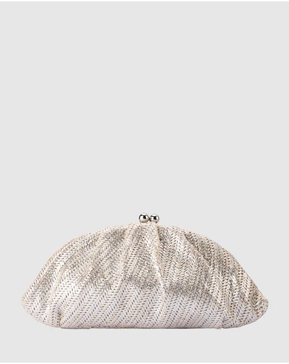 Olga Berg - Rita Woven Clutch