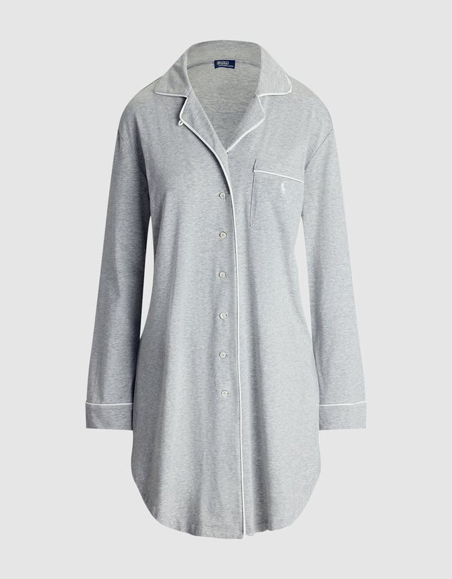 Polo Ralph Lauren - Polo Essentials Long Sleeve Cotton Jersey Sleepshirt