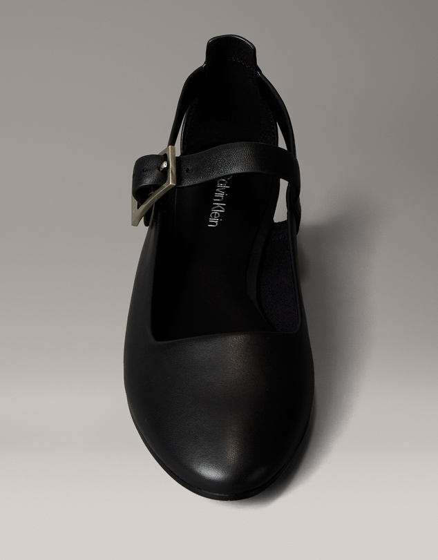 Calvin Klein - Leather Airfit Cushioned Ballerinas