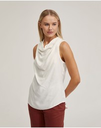 Oxford - Fern Cupro Blend Soft Neck Top