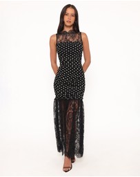 Petal & Pup - Jubilee Maxi Dress - Black Polka Dot