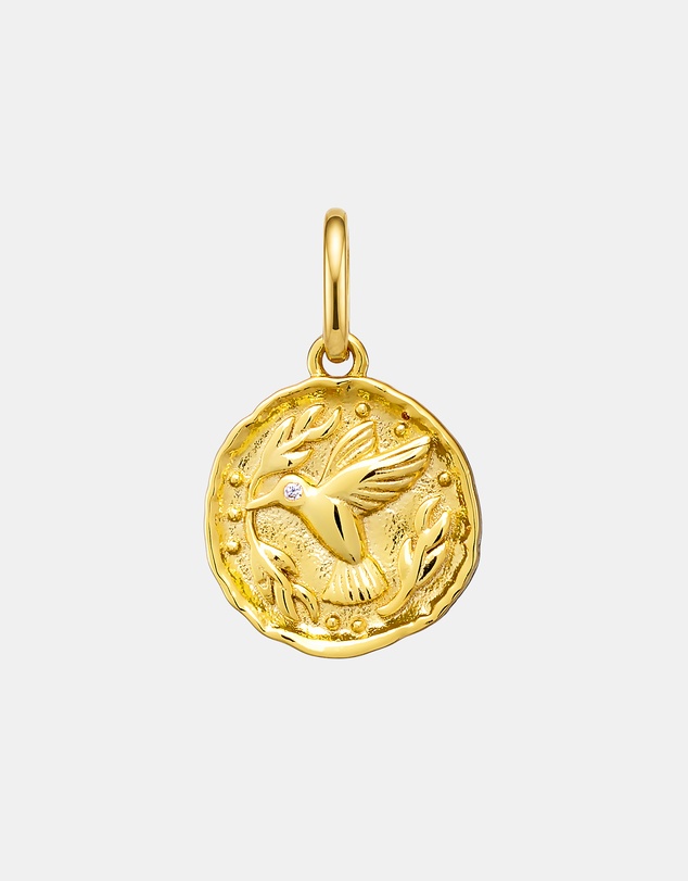 Zoe Olivia - 14K Gold Vermeil Hummingbird Charm