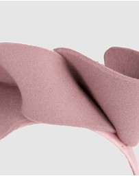 Max Alexander - Felt Dusty Pink Spiral Fascinator