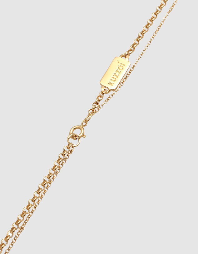 Kuzzoi - ICONIC EXCLUSIVE - Compass Pendant Necklace in Gold-Plated 925 Sterling Silver
