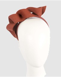 Max Alexander - Felt Rust Spiral Fascinator