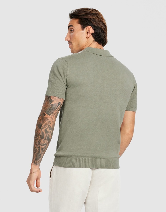 Tarocash - Dane Stripe Knit Polo