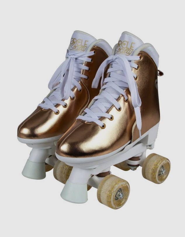 iWorld - Bravo Sports Circle Society Metallic Rose Gold Roller Skates Size 3-7