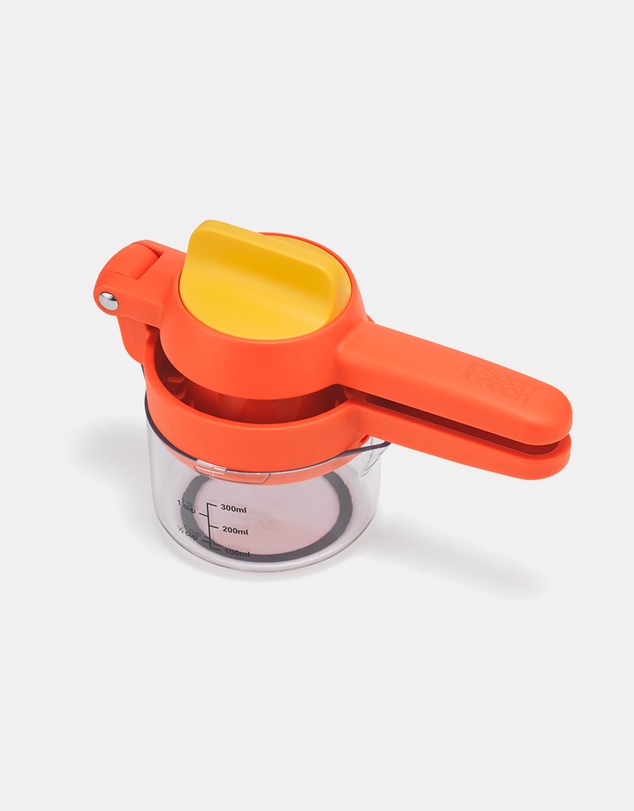 Joseph Joseph - JuiceMax™ Plus Dual-Action Orange Citrus Press with Measuring Cup