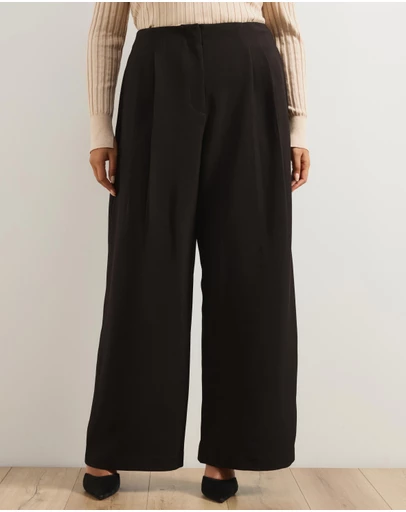 Atmos&Here Curvy - Jade High Rise Tailored Pants With Pleats