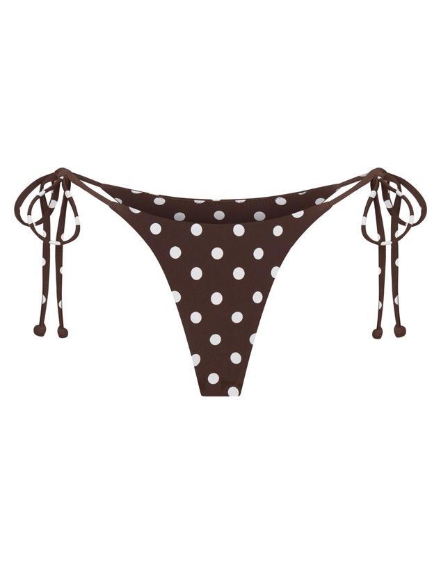 Vacay Swimwear - Palma Bottom Chocolate Polka