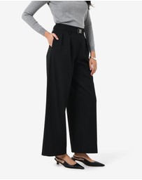 Forcast - Nadia Buckle Wide Leg Pants