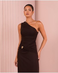 Azzurielle - Cheryll One Shoulder Maxi Dress