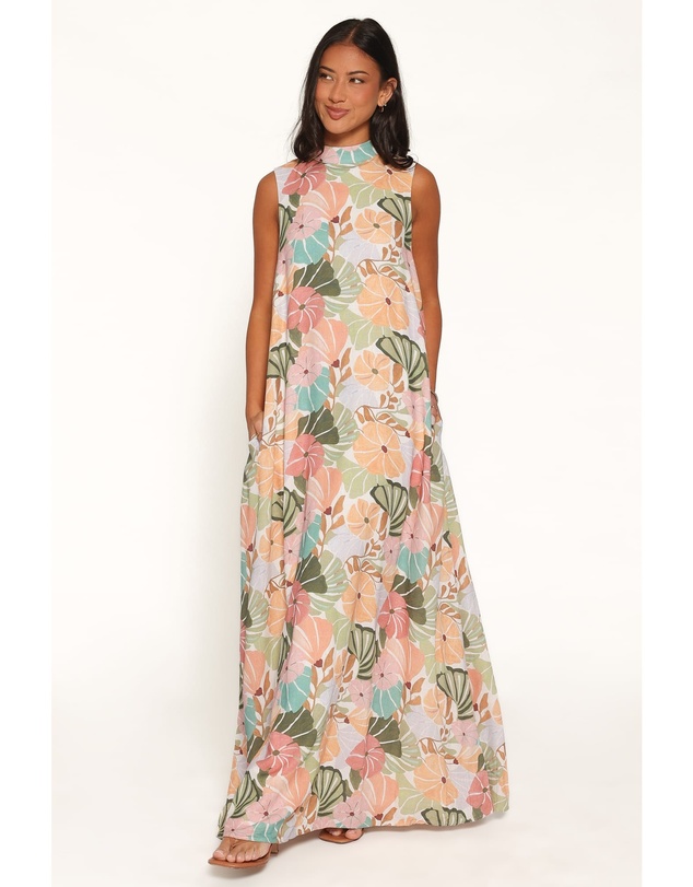 Petal & Pup - Mindie Maxi Dress - Retro Orange Floral