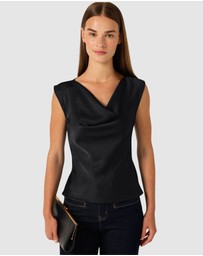 SACHA DRAKE - Luxe Cowl Bias Top