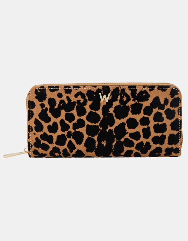 Wolf - WOLF Savanna Leopard Print Long Zip Wallet