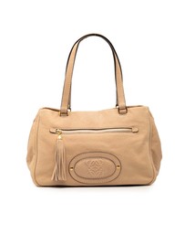 Pre-Loved by Azura Reborn - Pre-Loved Nubuck Anagram Madrid Fringe Shoulder Bag