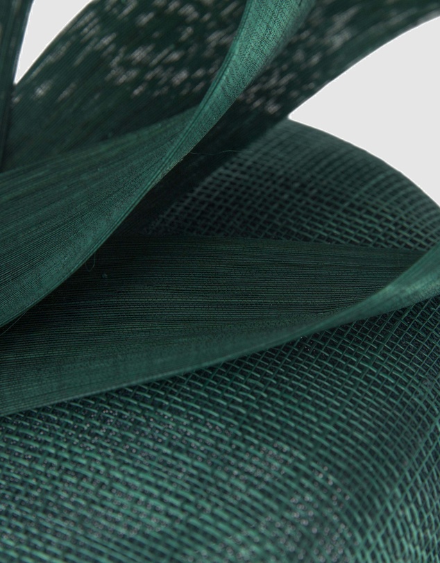 Max Alexander - Dark Green Pillbox Racing Fascinator