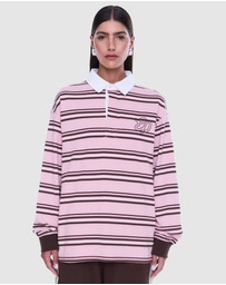 ENA PELLY - Rose RP Rugby Long Sleeve - ICONIC EXCLUSIVE