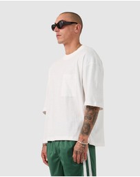 Zanerobe - Cropped Slub Flow Tee Vintage White