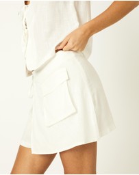 Dazie - Genn Mini Wrap Cargo Skirt