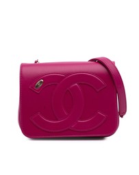 Pre-Loved by Azura Reborn - Pre-Loved chanel Leather Shoulder Bag with Flap Closure and Chain-Link Shoulder Strap