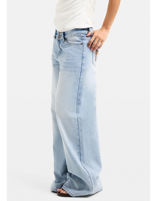 Neon Hart - Cindy Low Wide Denim Jeans