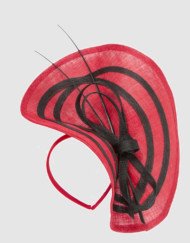 Max Alexander - Large Red Racing Fascinator
