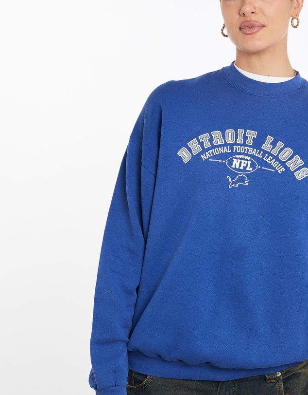 Vintage by The Real Deal - Pre Loved - Vintage 90s NFL Detroit Lions Sweatshirt