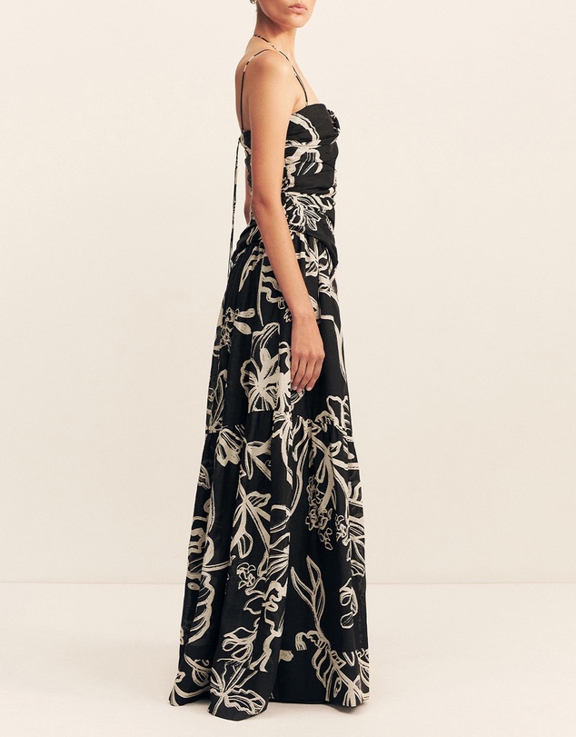 Shona Joy - Lila Double Strap Tiered Maxi Dress