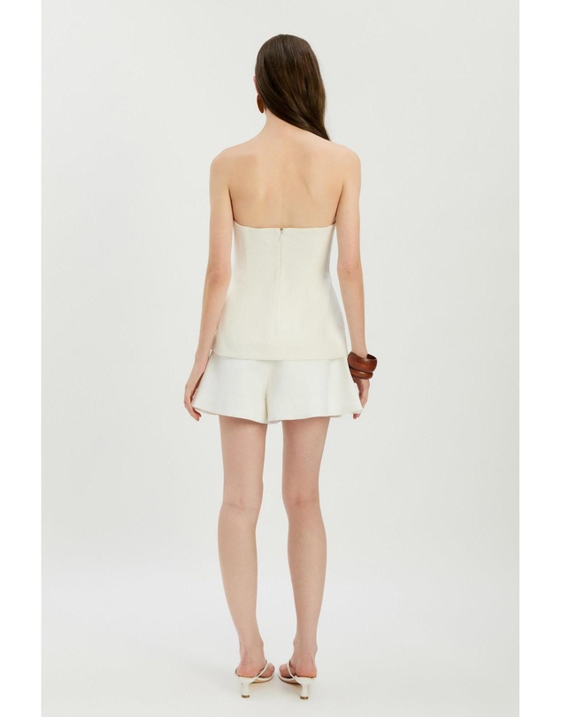 Bardot - Helenia Pleated Linen Skort