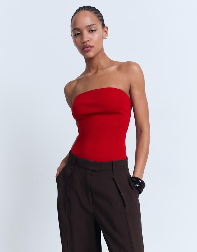 M.N.G - Gyal Strapless Fitted Top