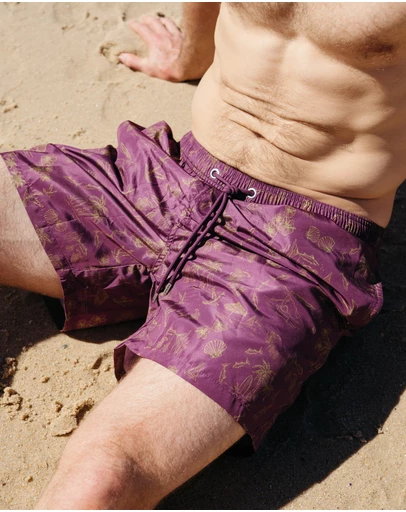 Swim Shady - Island Maroon Swim Shorts