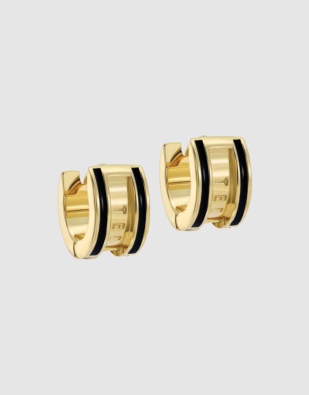Ted Baker - ROLO: Classic Colour Enamel Roll Huggie Earrings