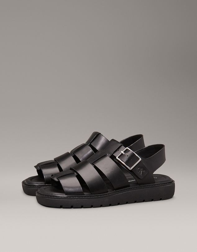 Calvin Klein - Leather Fisherman Sandals