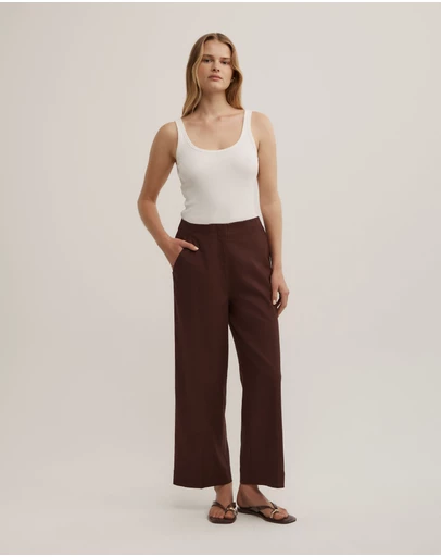 Witchery - Linen Crop Pants