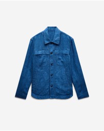 Calibre - Washed Linen Shirt Jacket Indigo