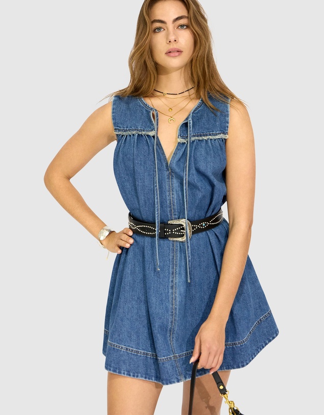 Belle & Bloom - So What Denim Mini Dress