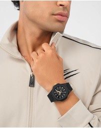 Plein Sport - VIPER EDITION I 42mm Black Dial and Black Silicone Strap