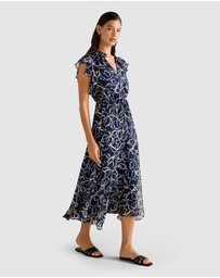 Forever New - Maxwell Flutter Sleeves Midi Dress