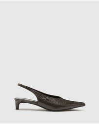 Nakedvice - The Perry Grey Slingback Heel