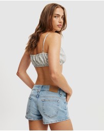 Cotton On - Micro Low Denim Shorts