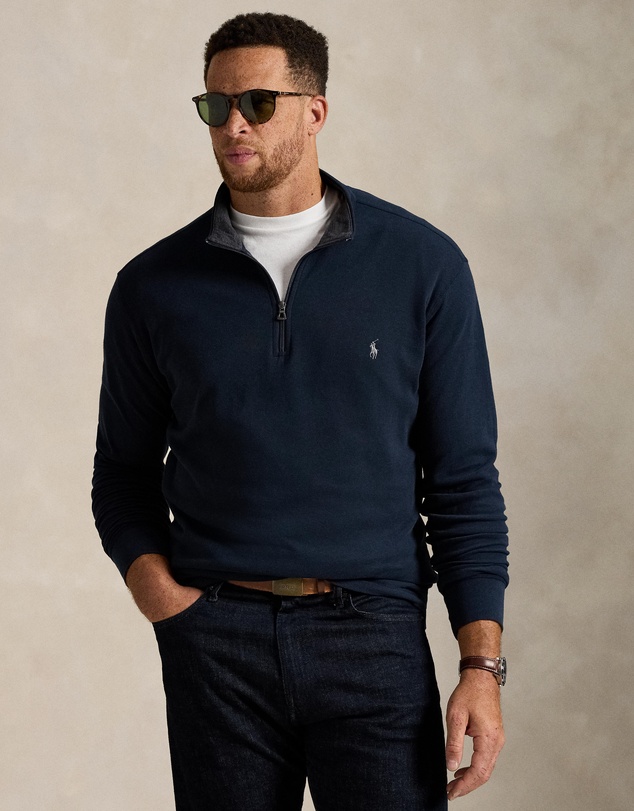 Polo Ralph Lauren - ICONIC EXCLUSIVE - Big & Tall Plus Tech Knit Quarter Zip