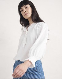 Seasalt - Seasalt Cornwall White Feather Star Top