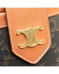 Pre-Loved by Azura Reborn - Pre-Loved celine Structured Vanity Case with Top Handle and Adjustable Shoulder Strap