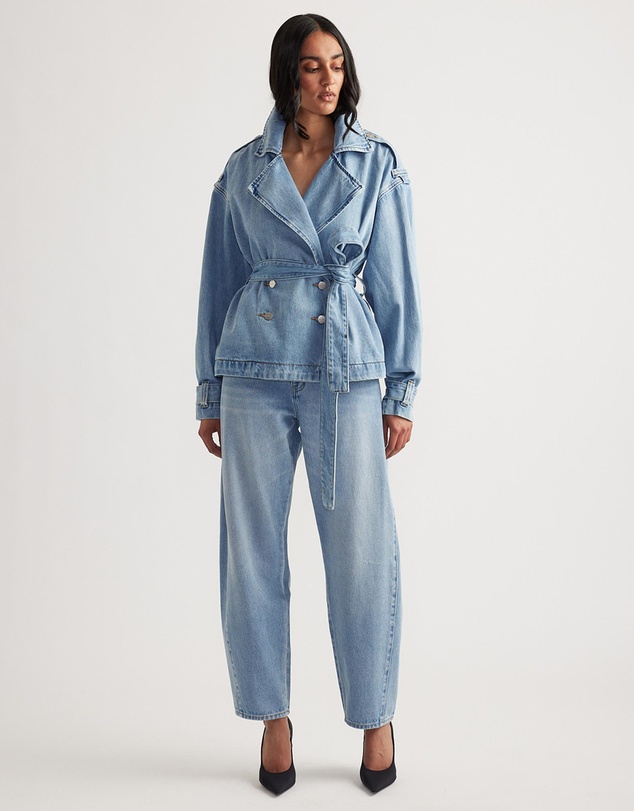 Decjuba - Eden Denim Crop Trench