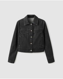 M.N.G - Fitted Denim Jacket With Pockets