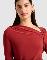 Forever New - Roma Asymmetrical Neck Top