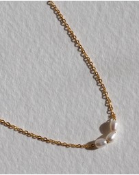 SAINT VALENTINE - Mini Pearl Necklace - Gold