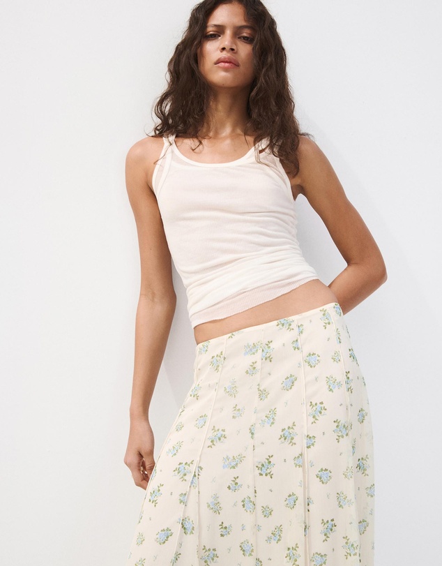 M.N.G - Godet Flower Skirt